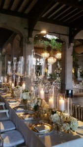 Dinner Table in Hempstead House's Winter Living Room