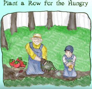 Graphic image of Plant a Row for the Hungry Logo