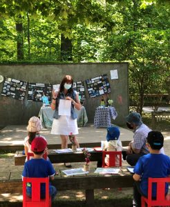 Art Class in Outdoor Classroom
