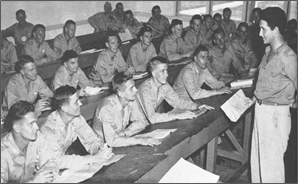 Archival photo of training